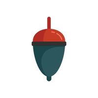 Bobber lure icon flat isolated vector