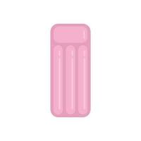 Adventure inflatable mattress icon flat isolated vector