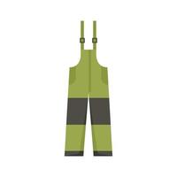 Fisherman pants icon flat isolated vector