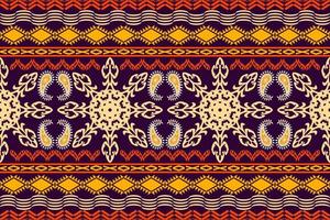 patrón de arte tradicional oriental étnico geométrico.figura estilo de bordado tribal.diseño para antecedentes étnicos, papel tapiz, ropa, envoltura, tela, elemento, sarong, ilustración vectorial. vector