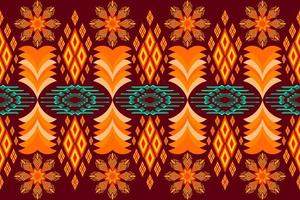Geometric ethnic oriental traditional art pattern.Figure tribal embroidery style.Design for ethnic background,wallpaper,clothing,wrapping,fabric,element,sarong,vector illustration. vector