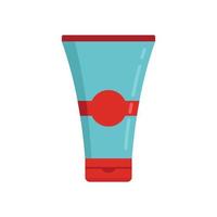 Chicken pox cream tube icon flat isolated vector