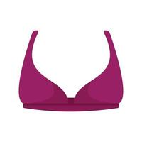 Top bra icon flat isolated vector