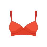 Small bra icon flat isolated vector