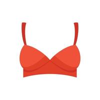 Small bra icon flat isolated vector