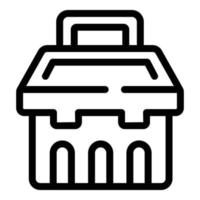 Service toolbox icon outline vector. Tool kit vector