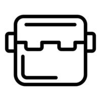 Tool box icon outline vector. Case kit vector