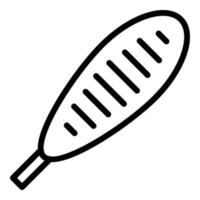 Ketchup corn dog icon outline vector. Corndog stick vector