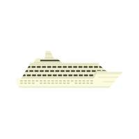 Cruise ship icon flat isolated vector