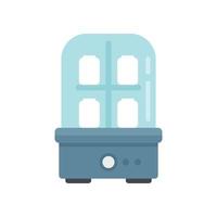 Bottle sterilizer icon flat isolated vector