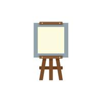 Equipment easel icon flat isolated vector