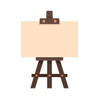 Education easel icon flat isolated vector