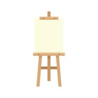 Board easel icon flat isolated vector