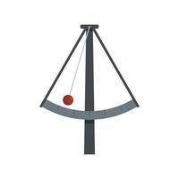 Metronome gravity icon flat isolated vector