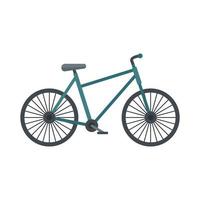 vector aislado plano de icono de bicicleta francesa