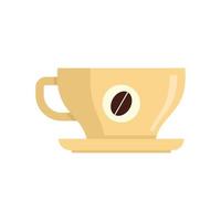 French coffee cup icon flat isolated vector