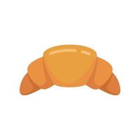 French croissant icon flat isolated vector