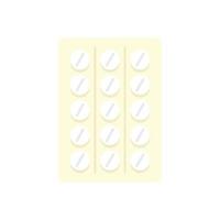 Pill pack icon flat isolated vector