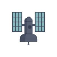 Globe satellite icon flat isolated vector