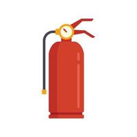 Fire extinguisher tool icon flat isolated vector