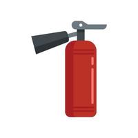 Fire extinguisher flame icon flat isolated vector