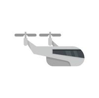 drone taxi icono plano aislado vector