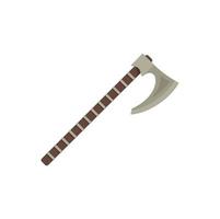 Swedish medieval axe icon flat isolated vector