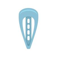 Salon barrette icon flat isolated vector