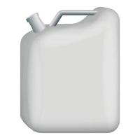 Blank jerrycan mockup, realistic style vector