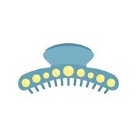 Pin barrette icon flat isolated vector