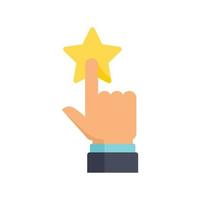 Credibility reputation icon flat isolated vector