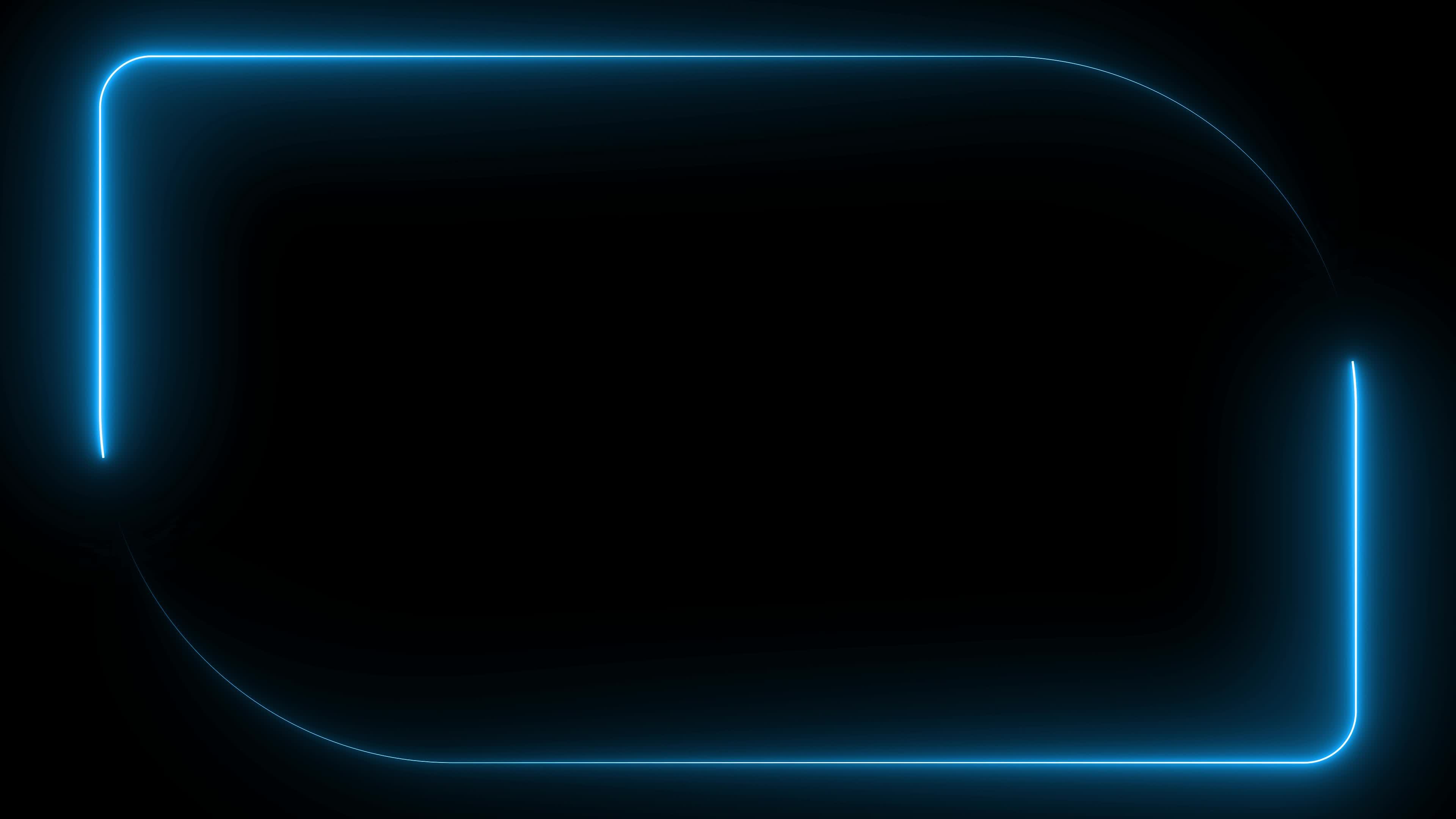 Blue neon frame border background with glowing lines - video animation  15031376 Stock Video at Vecteezy