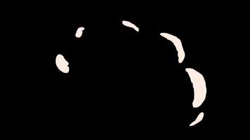 transições de fumaça de desenhos animados em fundo preto. transições de explosão de névoa de desenho animado com canal alfa. cor chave, chave de cor, canal alfa. animação de vídeo 4k video