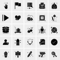 25 iconos de negocios universales vector ilustración de icono creativo para usar en proyectos relacionados con la web y dispositivos móviles