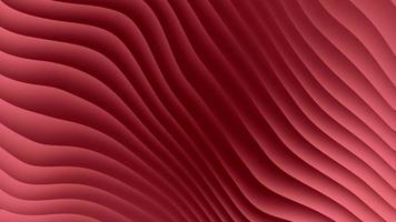 fundo abstrato gradiente vermelho ondas. em loop sem costura. video