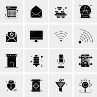 16 Business Universal Icons Vector Creative Icon Illustration to use in web and Mobile Related project