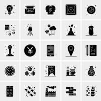 25 iconos de negocios universales vector ilustración de icono creativo para usar en proyectos relacionados con la web y dispositivos móviles