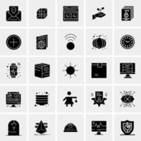 25 iconos de negocios universales vector ilustración de icono creativo para usar en proyectos relacionados con la web y dispositivos móviles