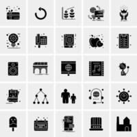 25 iconos de negocios universales vector ilustración de icono creativo para usar en proyectos relacionados con la web y dispositivos móviles