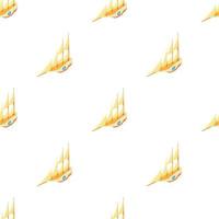 Big yacht pattern seamless vector