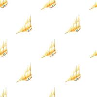 Big yacht pattern seamless vector