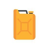 Gasoline canister icon flat isolated vector
