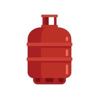 Gas cylinder butane icon flat isolated vector