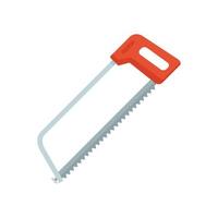 Bow saw icon flat isolated vector
