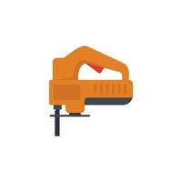 Electric jigsaw icon flat isolated vector