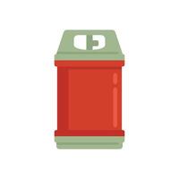 Gas cylinder balloon icon flat isolated vector