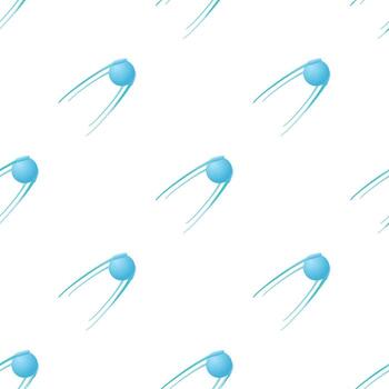 Artificial Earth satellite pattern seamless vector