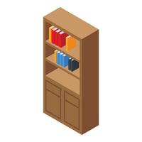 Book store icon isometric vector. University office vector