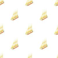 Sailboat pattern seamless vector