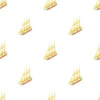 Sailboat pattern seamless vector